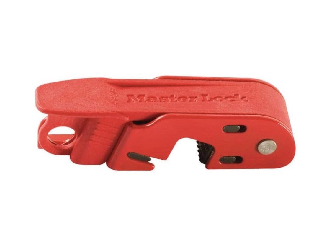 (2) MASTER LOCK 493B Grip Tight Circuit Breaker Lockout Tagout Standard Toggle