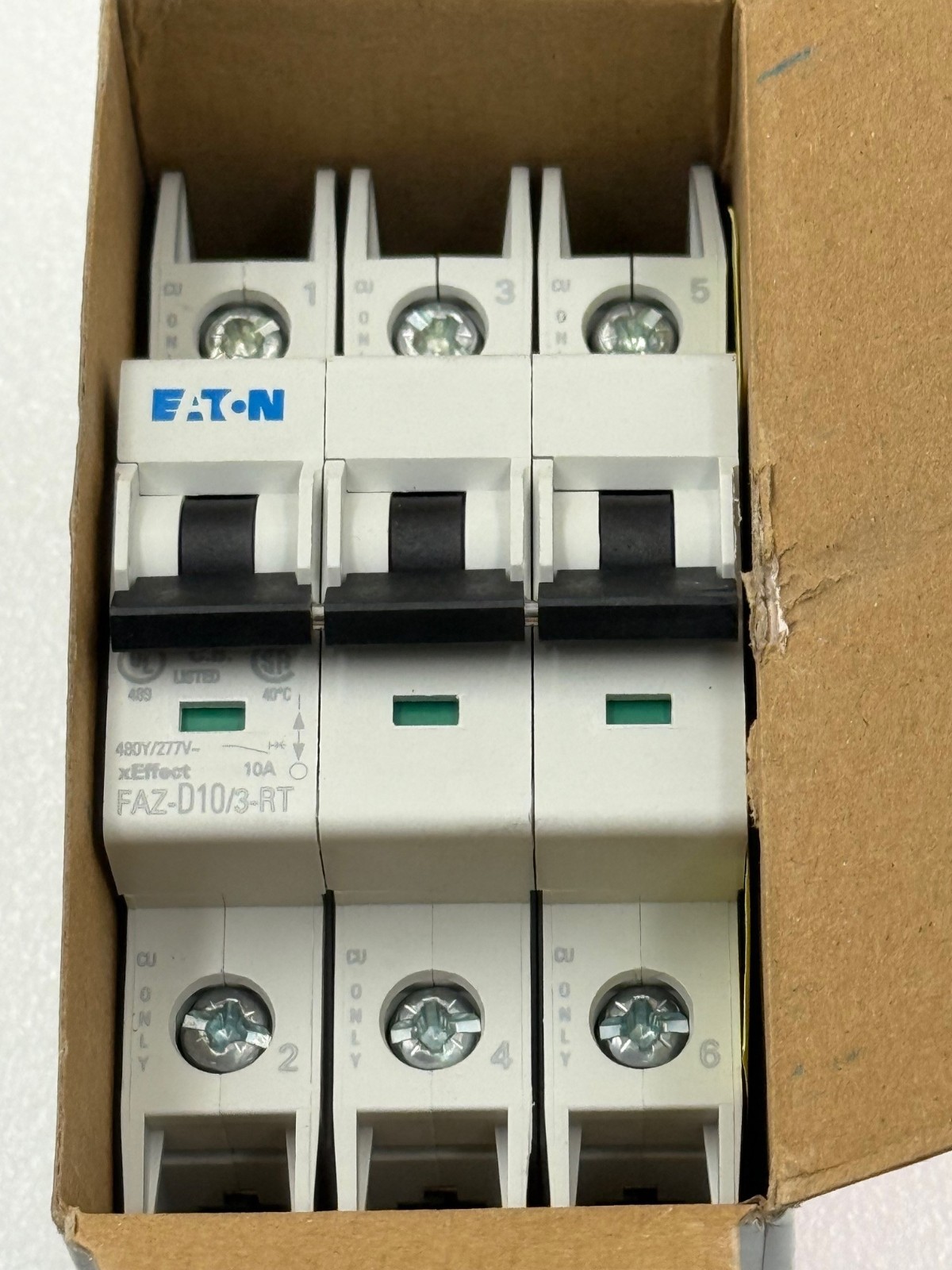 Eaton FAZ-D10/3-RT Moeller Series 3 Phase Circuit Breaker New in Box Surplus