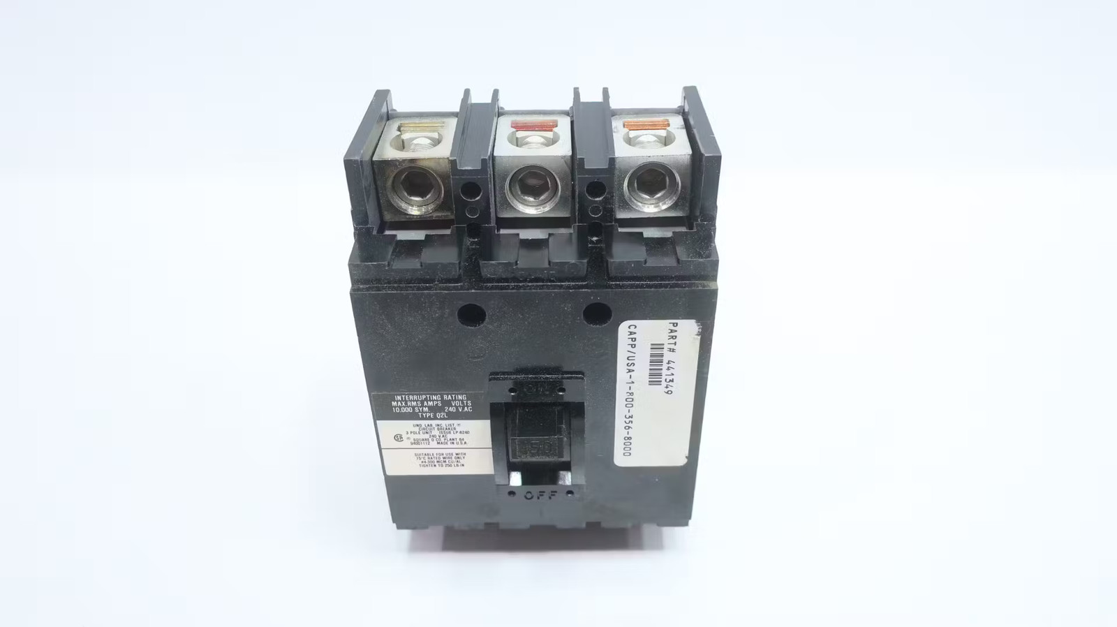 Square D Q2L3150 Molded Case Circuit Breaker 150a Amp 240v-ac 3p