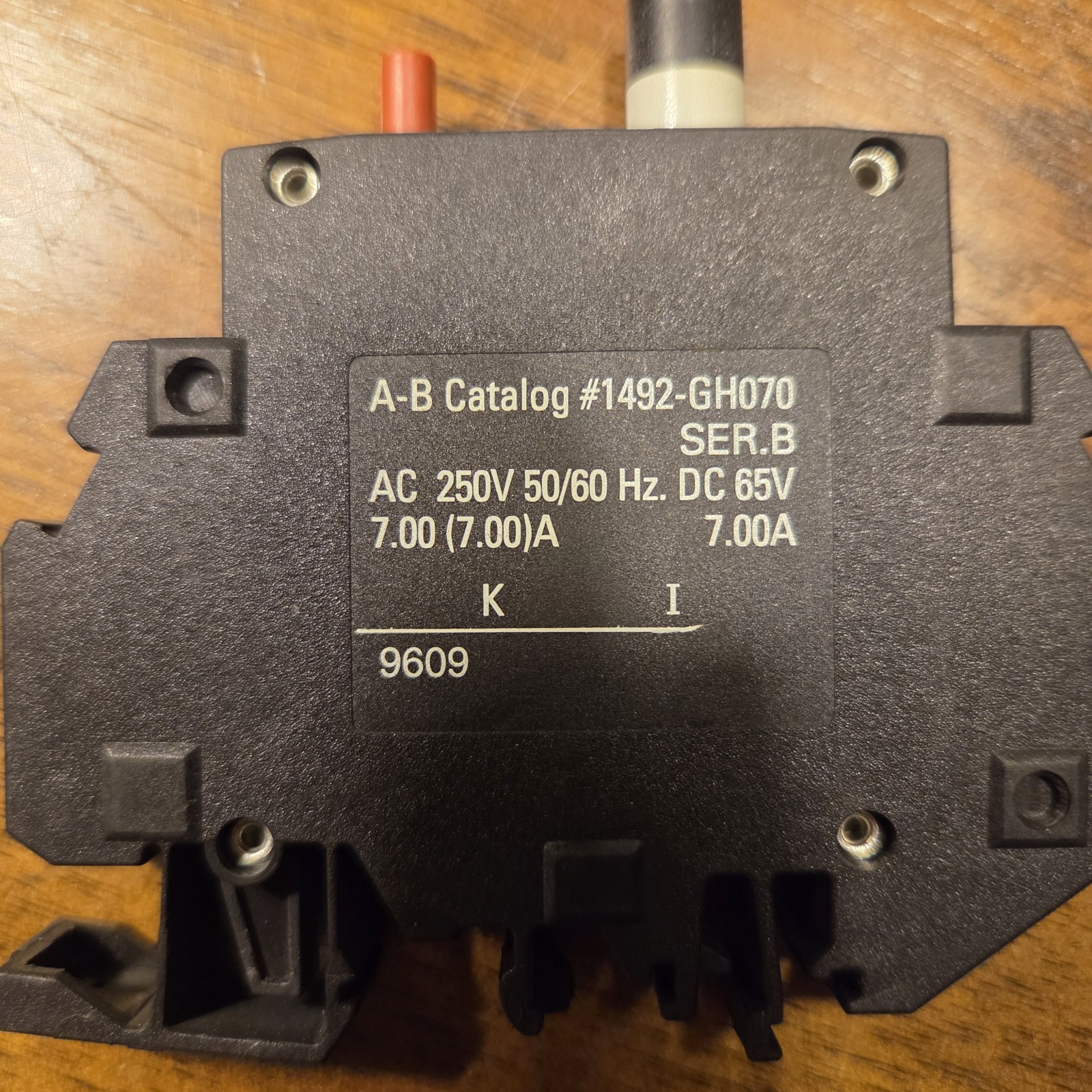 Allen-Bradley 1492-GH070 Ser B 7A 1P DIN Rail MCB 250VAC/65VDC