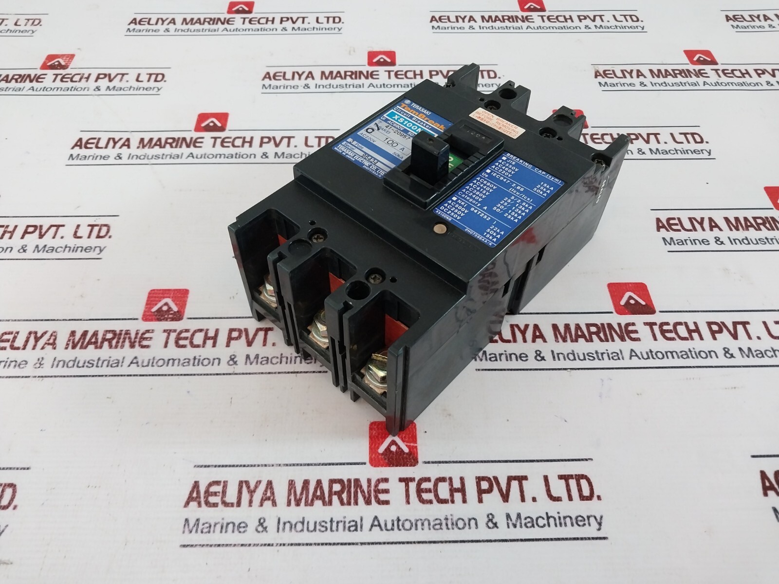 TERASAKI ELECTRIC XS100NB 3 Pole Tembreak Circuit Breaker 100A AC220V 50KA