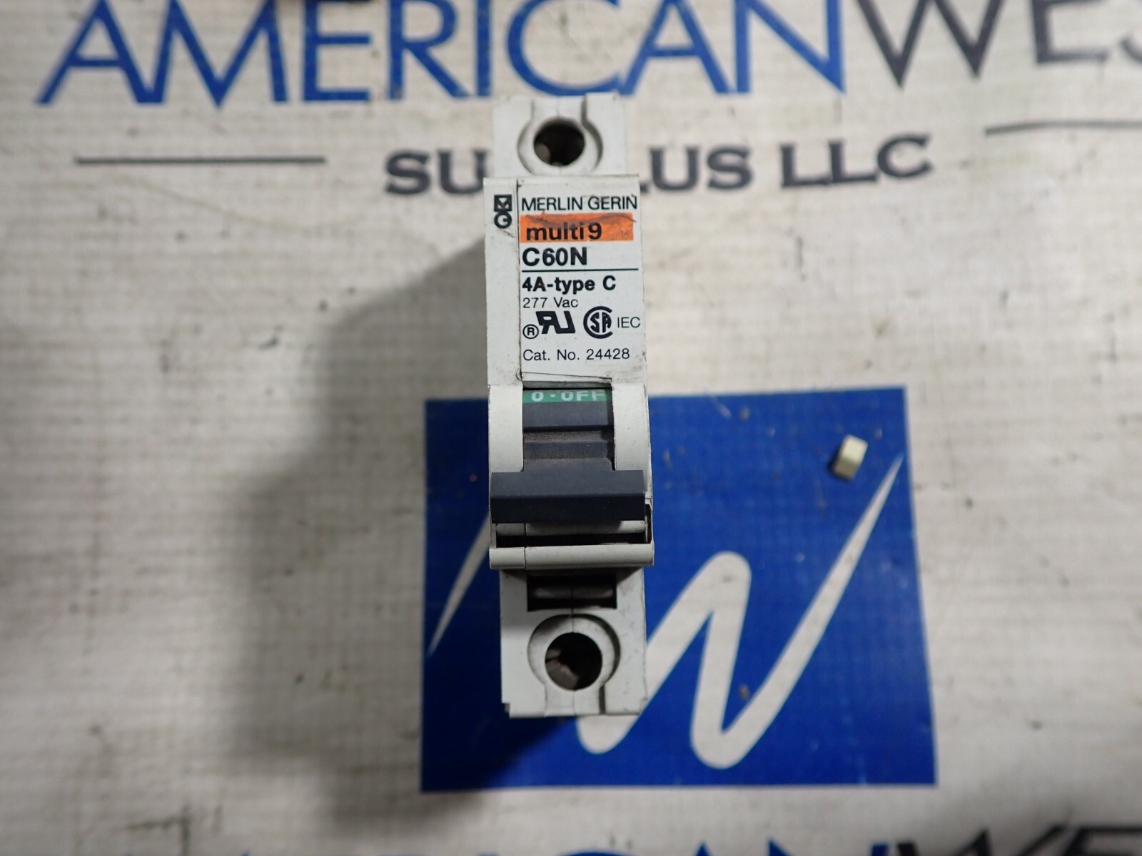 Merlin Gerin Multi9 24428 C60N 4A Type C 277 Volt Din Rail Circuit Breaker