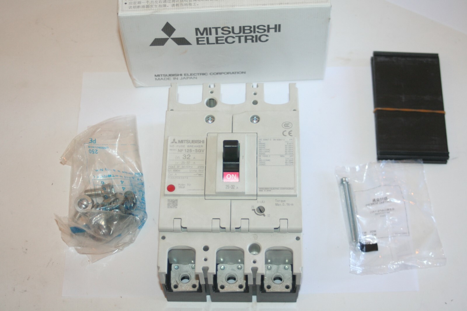 MITSUBISHI ELECTRIC NF125-SGV 25-32A 3P Molded Case Circuit Breaker * NEW *