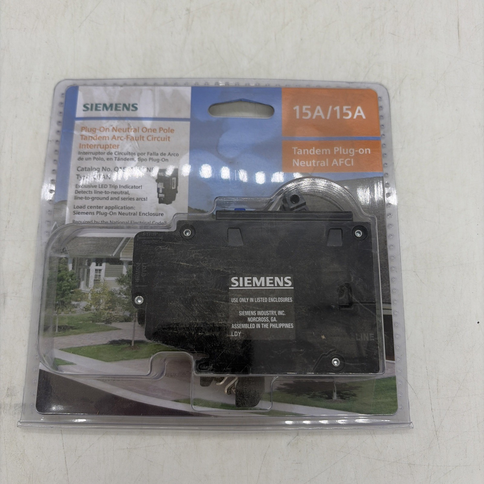 Siemens Q1515AFCNP 15A 120V 1-Pole Tandem CAFCI QTAN Circuit Breaker NIB