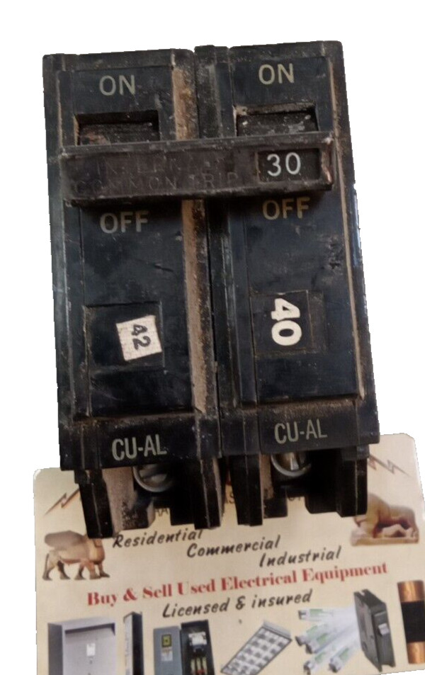 GE /BREAKER/TQB2130/ 30A/2P/240V/GROVE/BOLT ON/TYPE TQL-AC /TQB/USE(L123