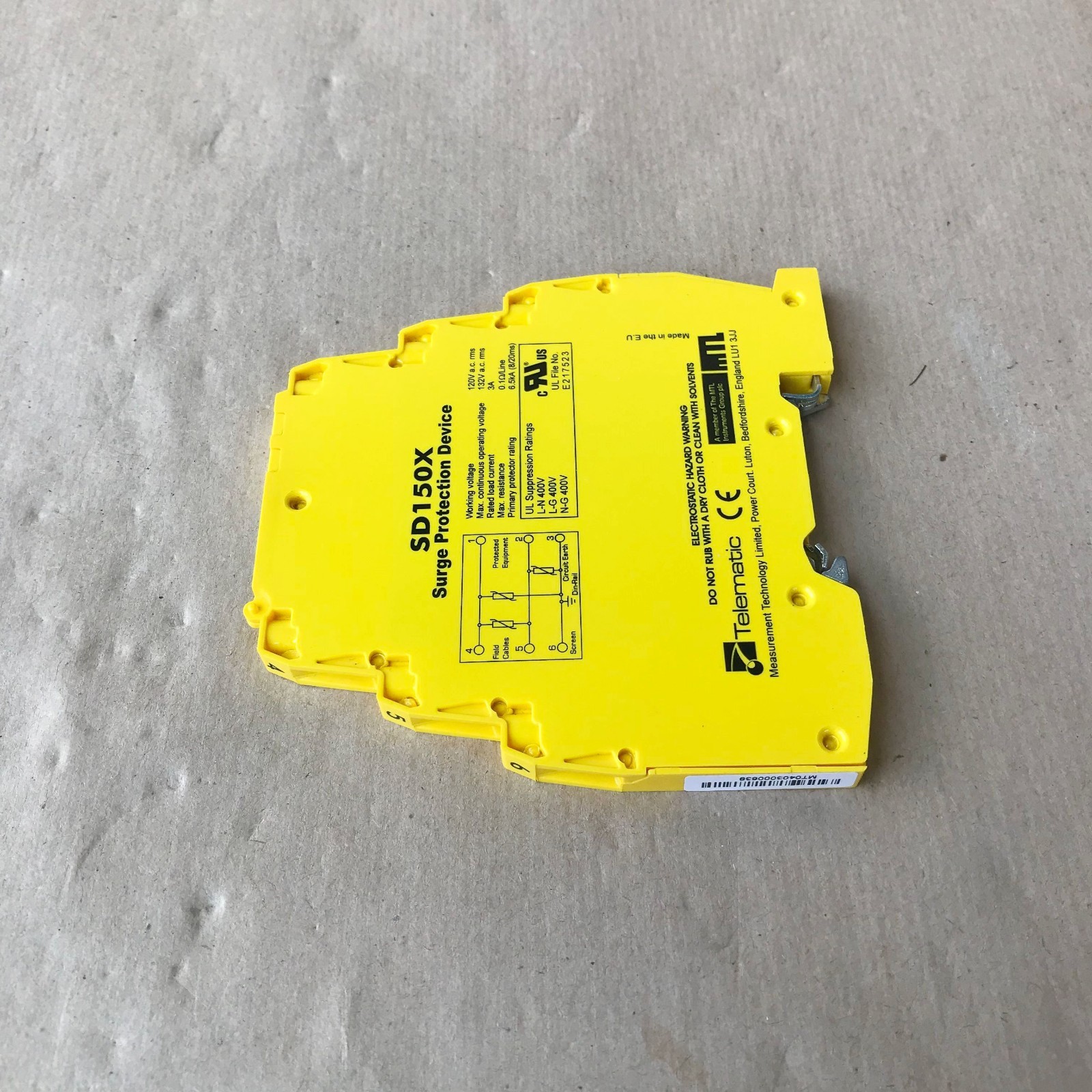 MTL TELEMATIC SD150X Surge Protection Device DIN Rail
