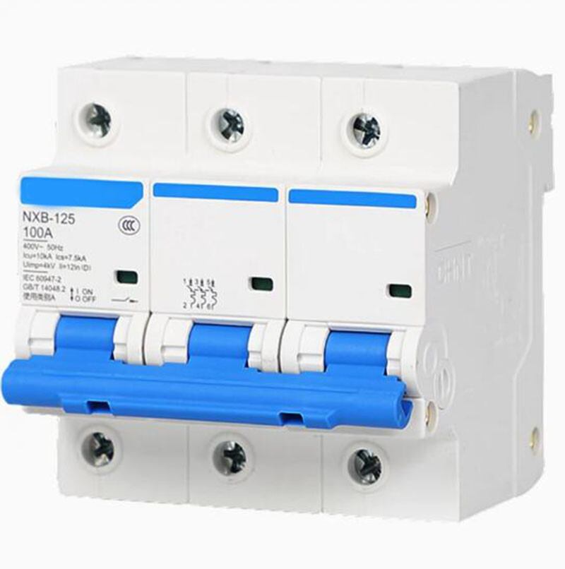 NXB-125 Circuit Breakers Disconnectors Type C/D 1/2/3/4 Pole 80A 100A 125A 10kA