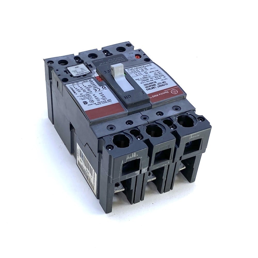 General Electric SELA36AT0030 3 Pole 30A 600V Breaker w/30A Plug
