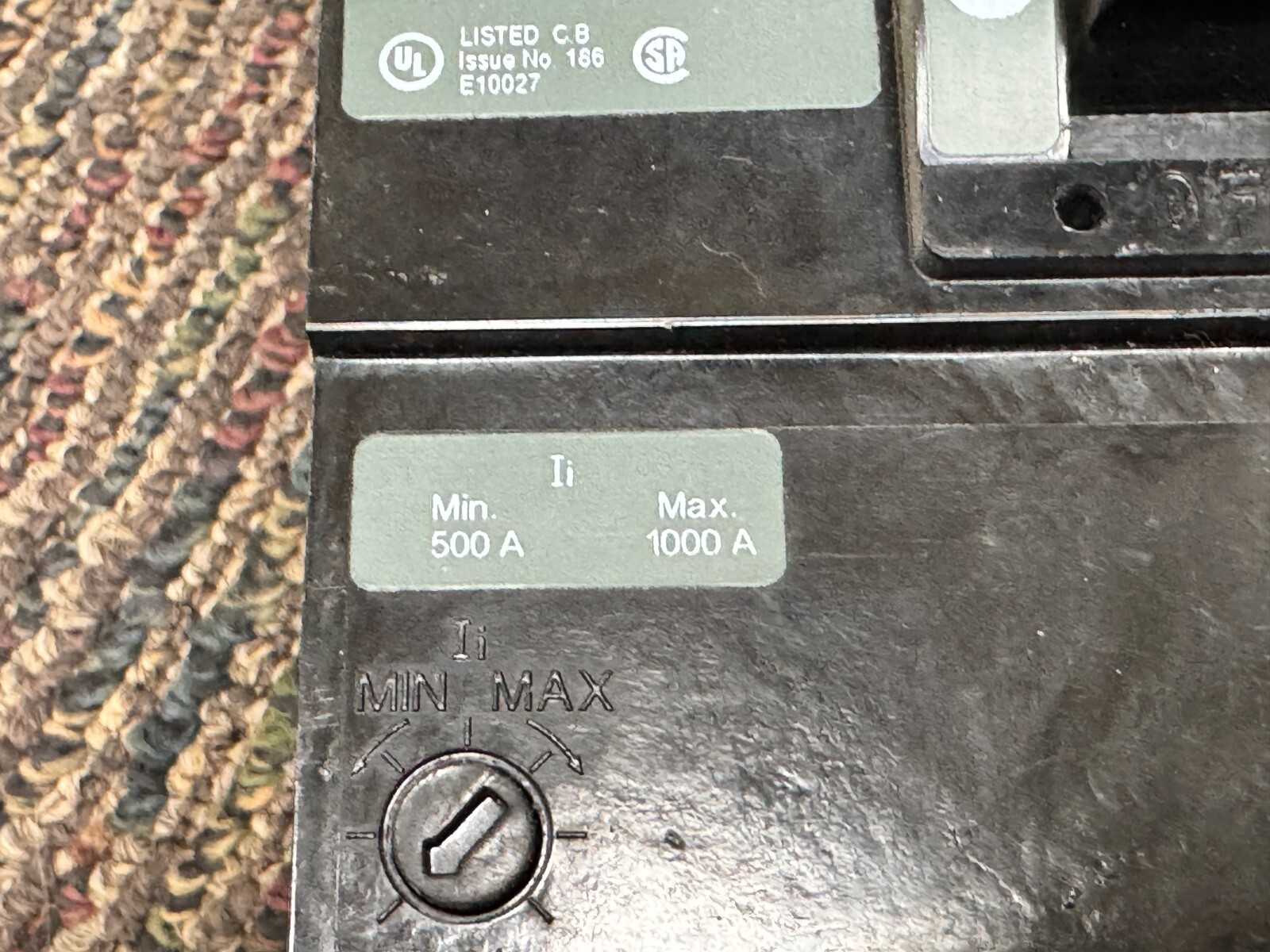 Schneider Electric Square D AL250KA KHF3622522DC1777 600VDC 225A Circuit Breaker
