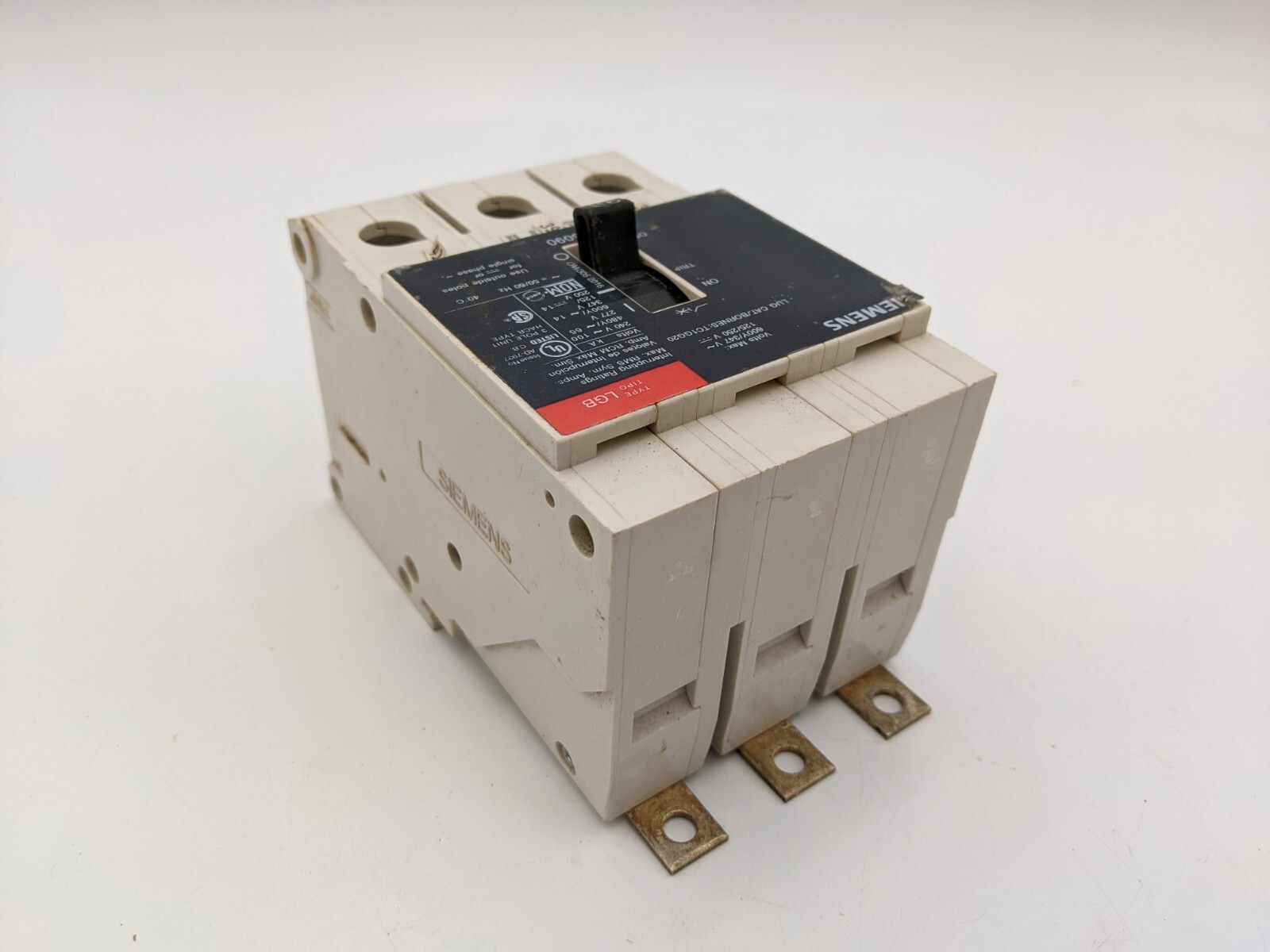 Siemens LGB3B090 Bolt On Circuit Breaker 90A 3P 600Y/347V 3PH LGB 90 Amp 3 Pole