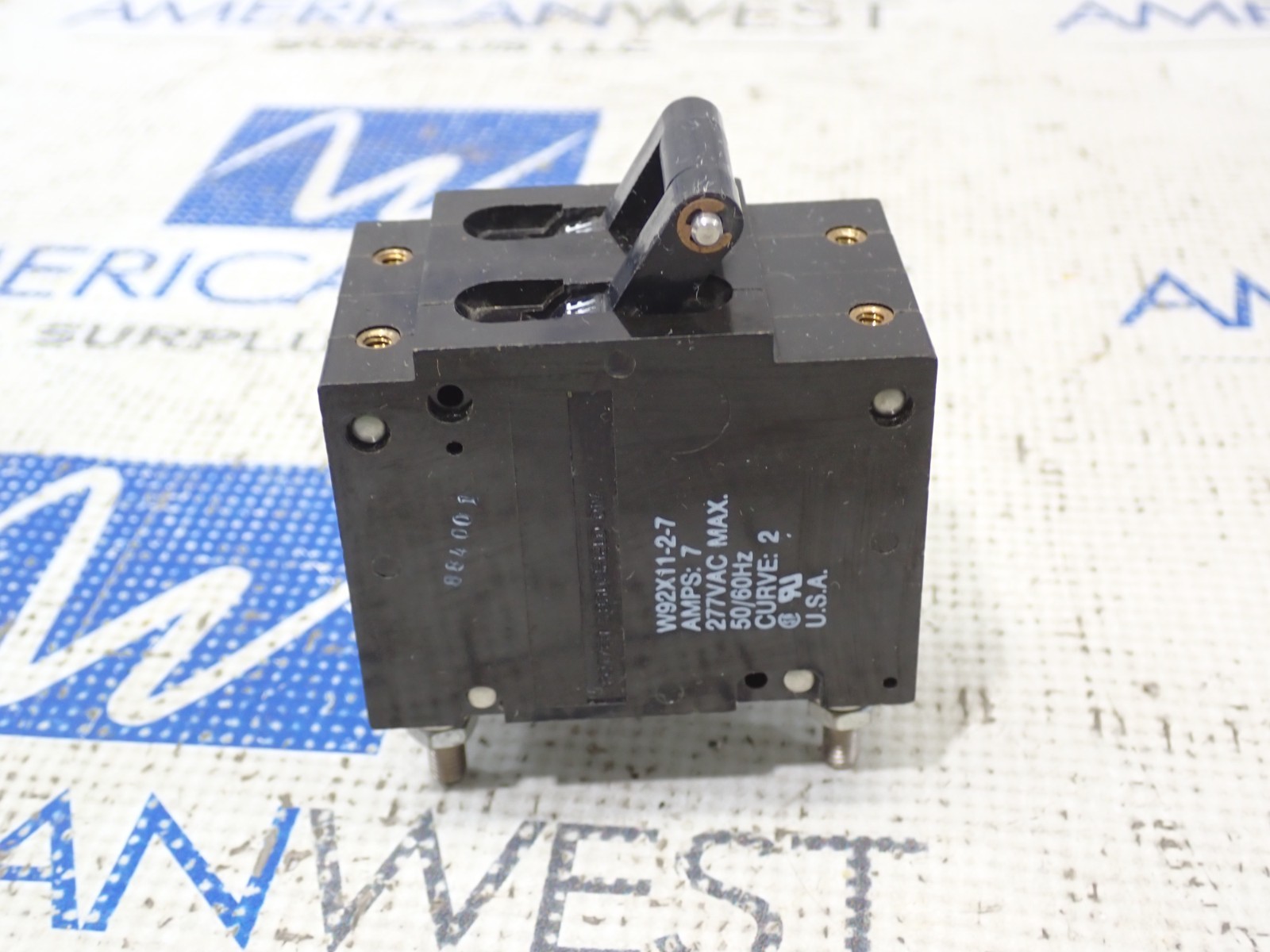 Potter Brumfield W92X11-2-7 7 Amp 277Vac Curve 2 2 Pole Circuit Breaker