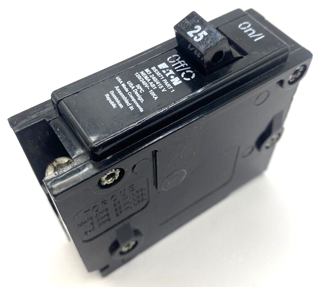New Eaton HQP1025R3 25 Amp 1 Pole 120 240V AC Type HQP Quicklag Breaker 10 Pack