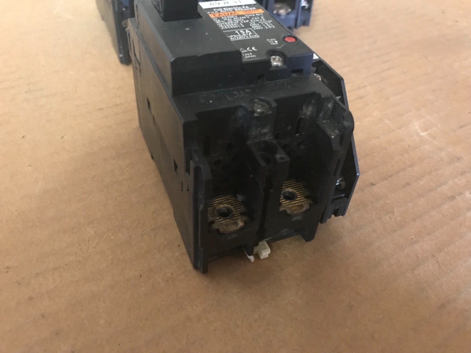 (Lot of 3) Fuji Electric FA Auto Breaker EA32AC 15 Amp 220 V Motor Disconnect