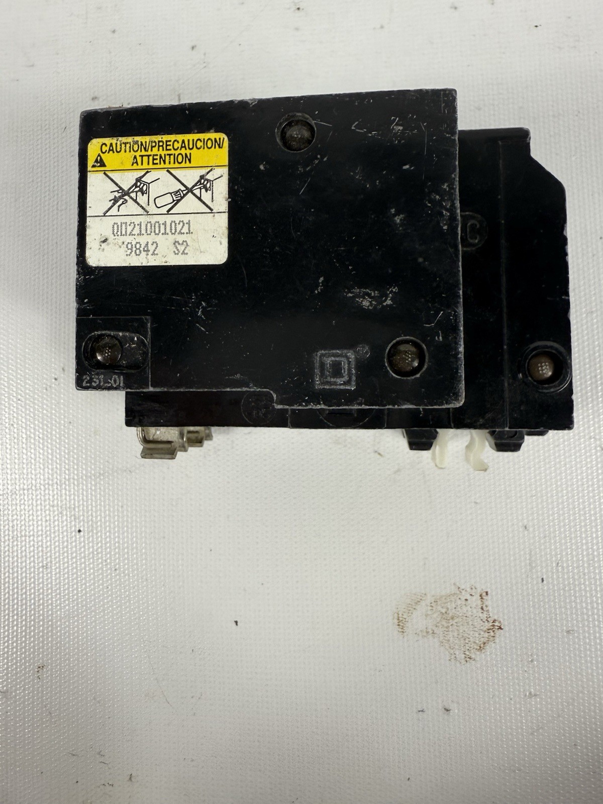 Square D QO21001021 Plug On 100A Circuit Breaker, Shunt Trip, 2 Pole, 100 AMP
