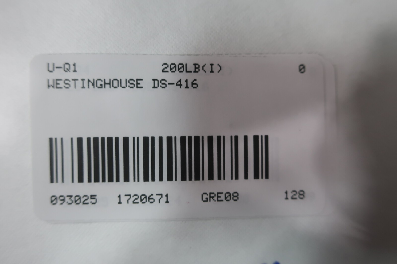 Westinghouse DS-416 Low Voltage Power Circuit Breaker 1600a Amp 600v-ac