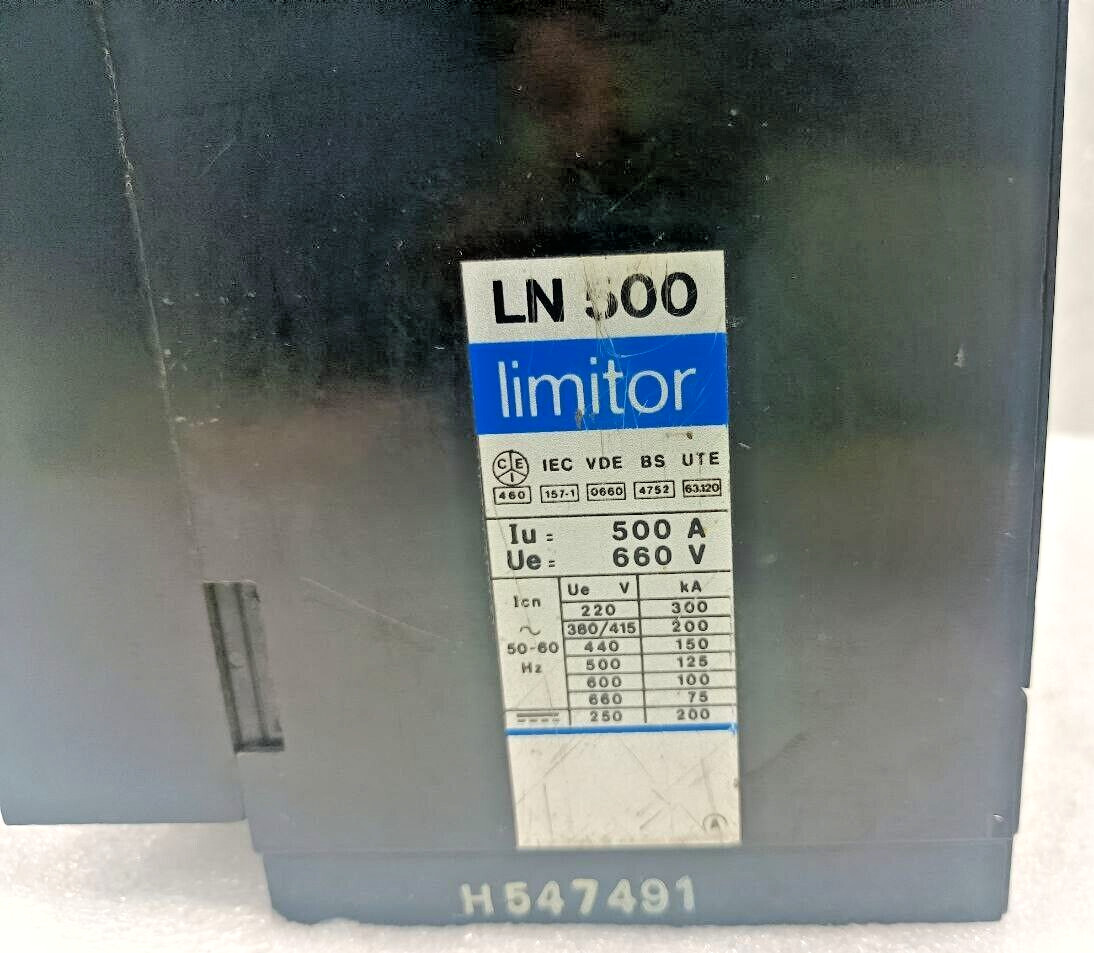 ABB SACE LN500 LIMITOR 500A CIRCUIT BREAKER FAST SHIPPING