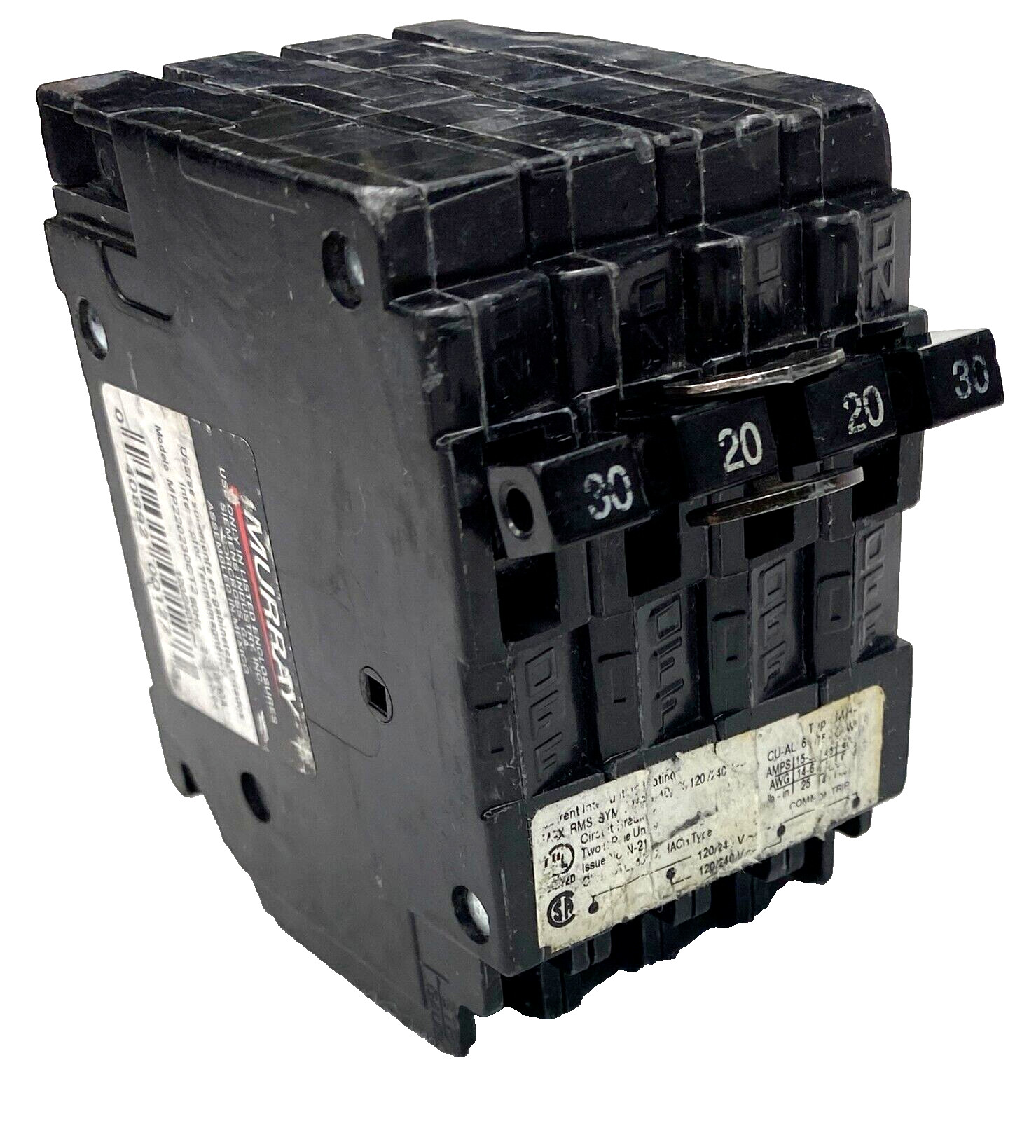 20-30A Murray MP220230CT2 Circuit Breaker 30A – 20/20A – 30A 2-2P 120/240V MH-T