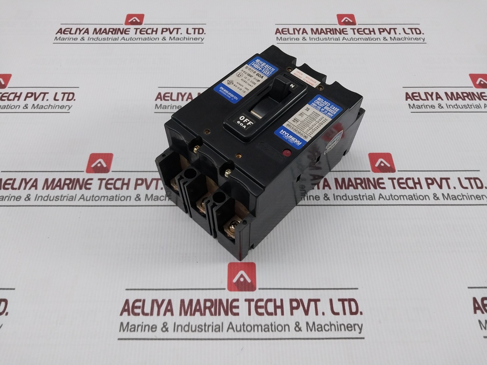 HYUNDAI HBH-103 Molded Case Circuit Breaker AC440V 18KA 60A
