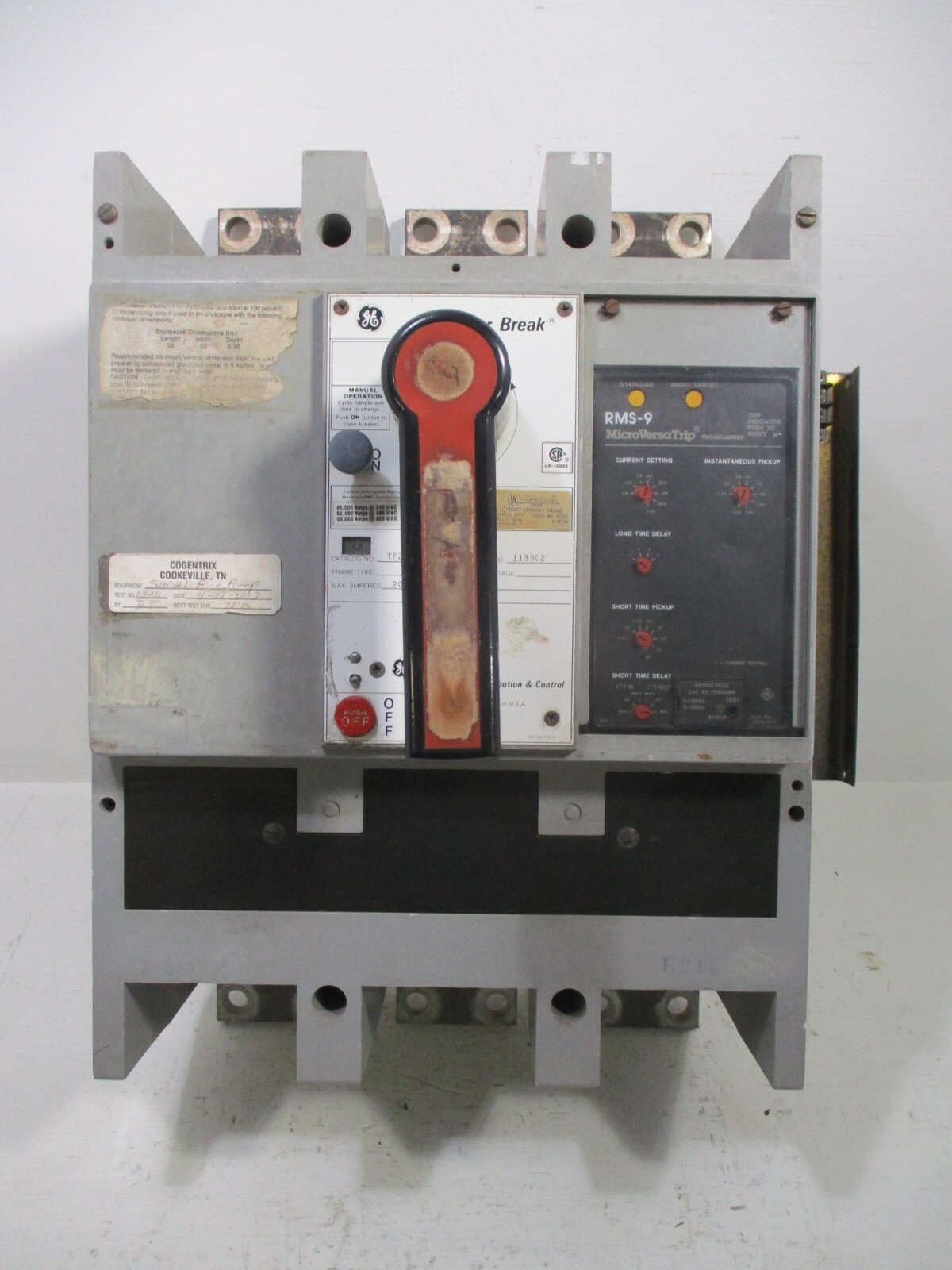 General Electric TP2020SS 2000 Amp PowerBreak Breaker MicroVersaTrip LSI TP2020