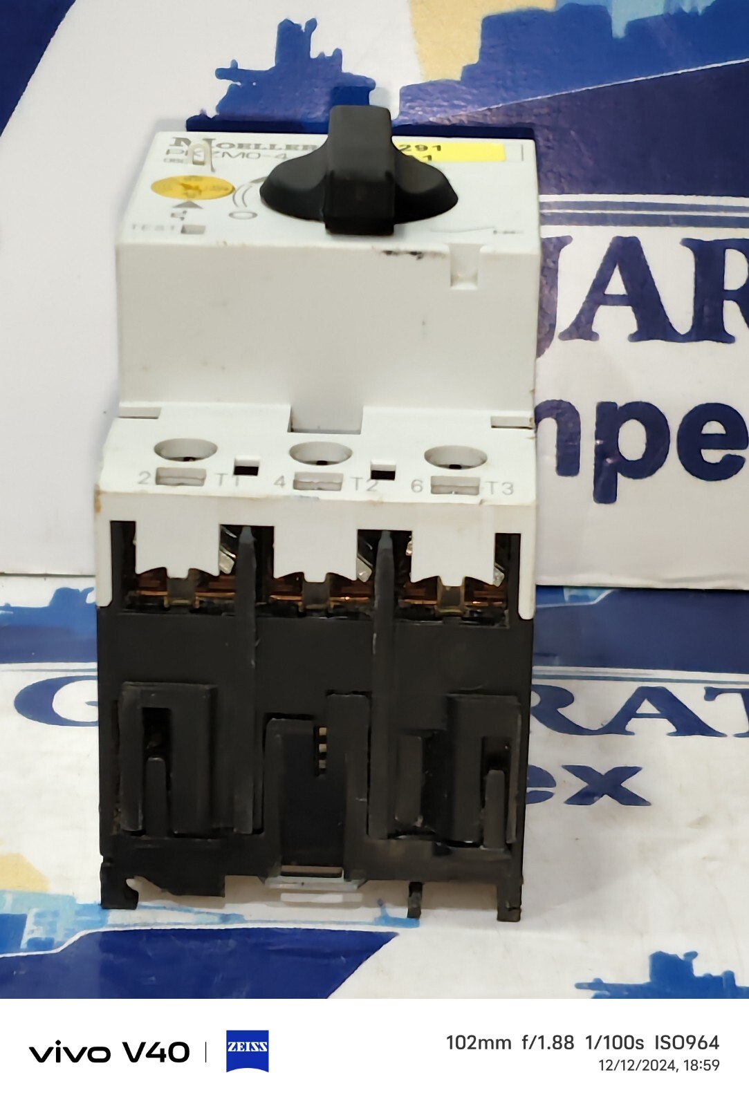 Moeller PKZM0-4 2.5-4.0A 3POLE Motor Protective Circuit Breaker TESTED OK