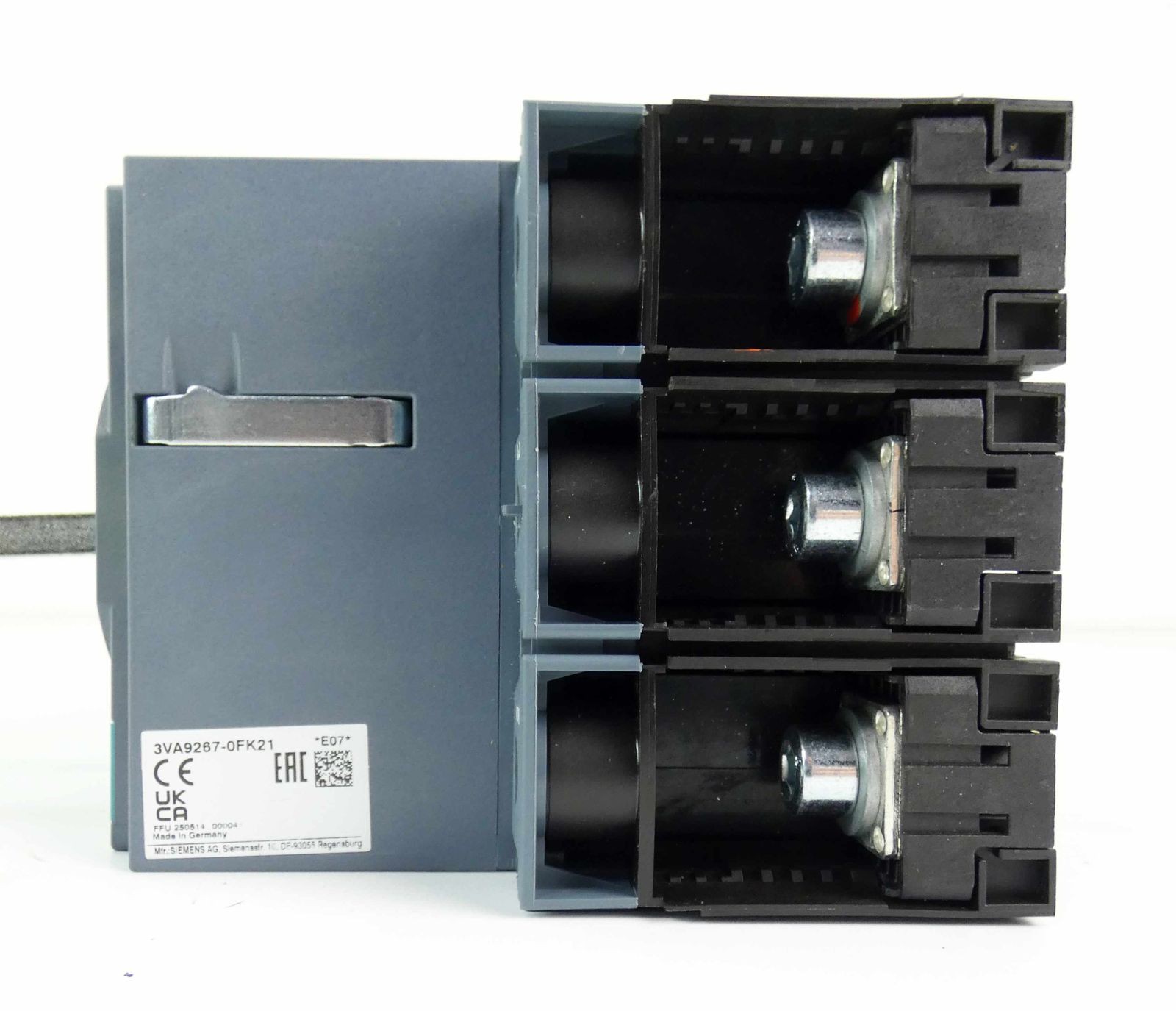 Siemens 3VA2116-5HN32-0AA0 *E09*12* 160A + 3VA9267-0FK21 No Twist Handle -used-