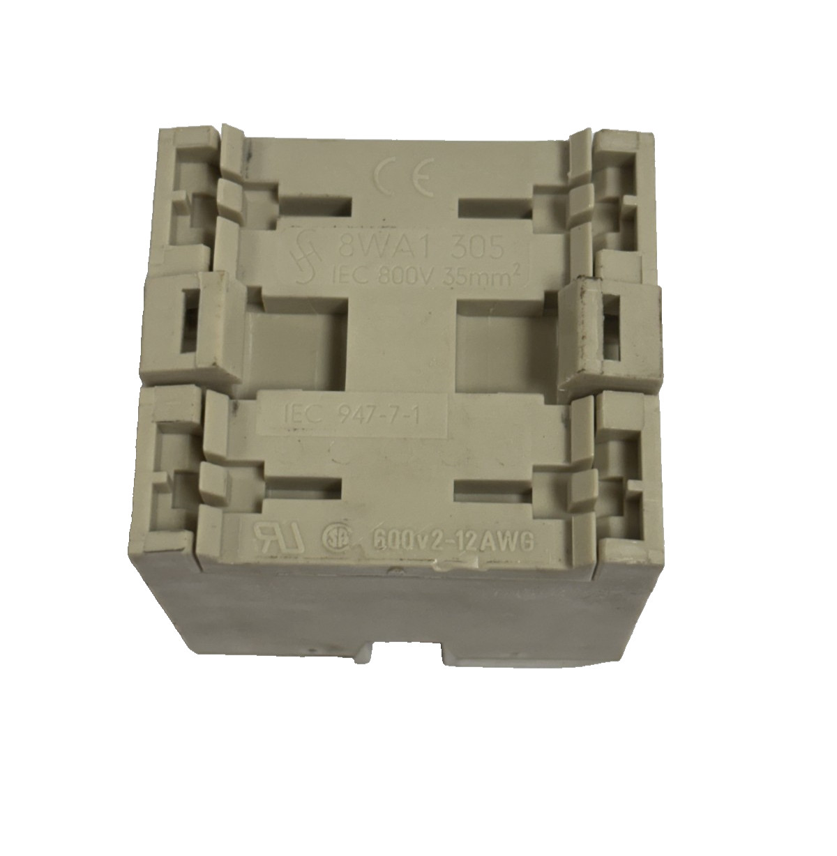 SIEMENS 8WA1305 3 TERMINAL BLOCK IEC 947-7-1 800V 35MM 600V2-12AWG 125A