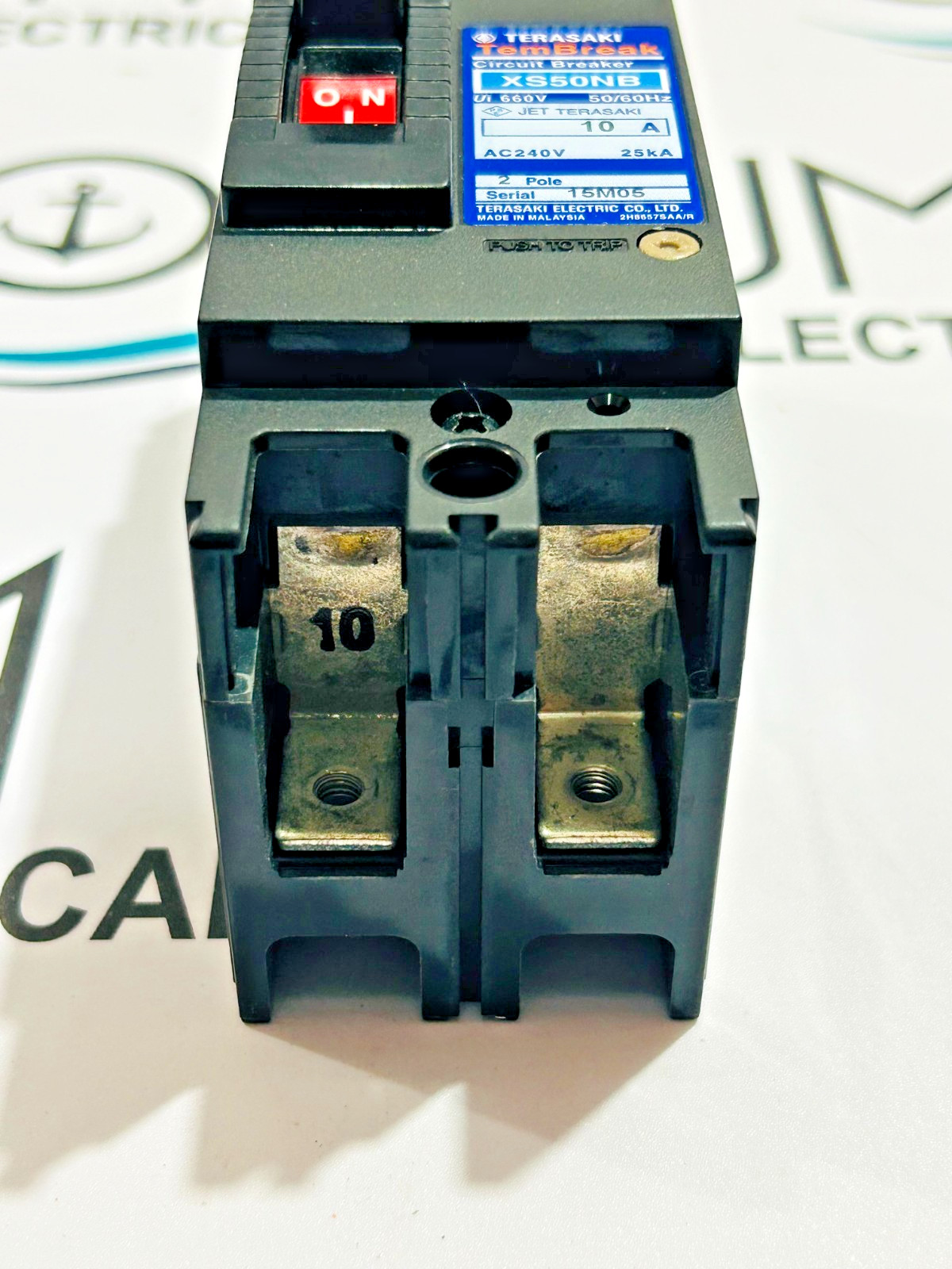TERASAKI TEMBREAK XS50NB 10A 2POLE 240VAC CIRCUIT BREAKER