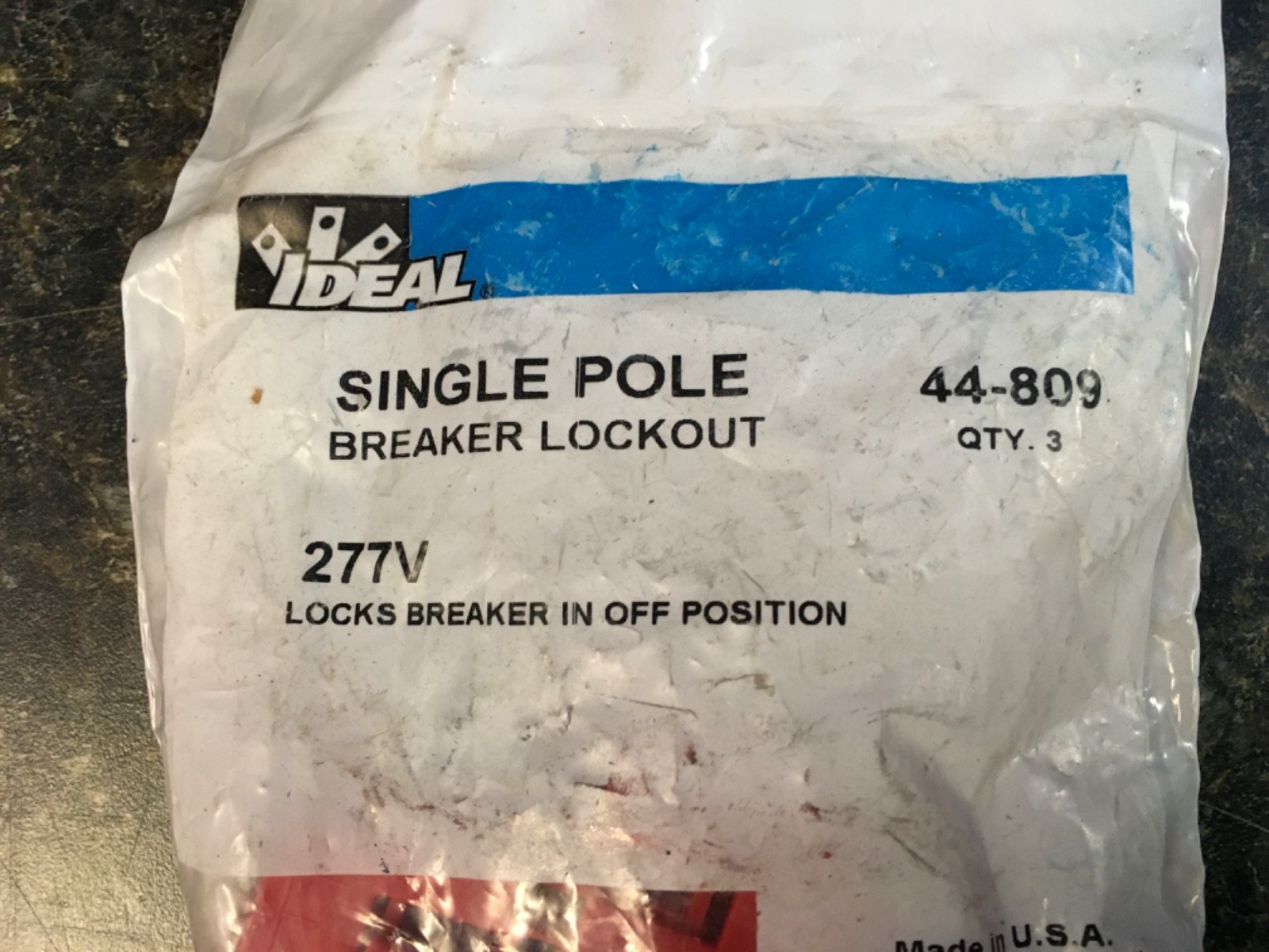 Ideal 44-809 Universal 277V Single-Pole Breaker Lockout *Lot of 3* (KB)