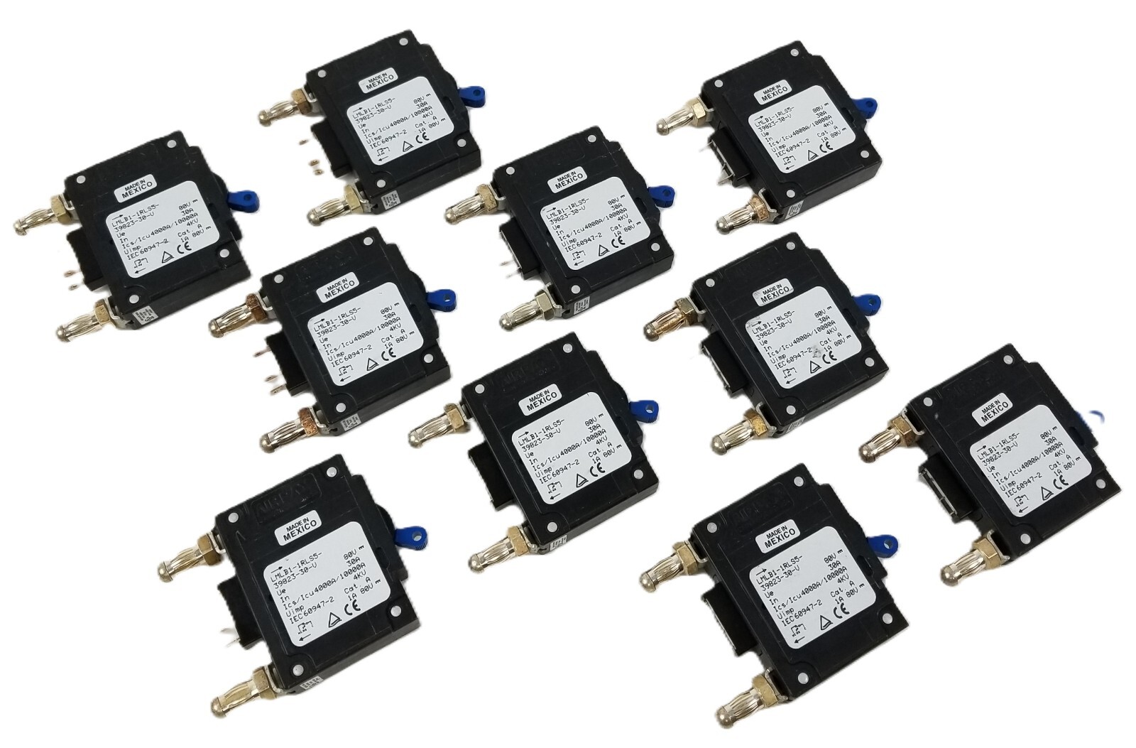 10 Sensata AIRPAX LMLB1-1RLS5-39823-30-V Circuit Breaker 80V 30A 1PoleBullet NEW
