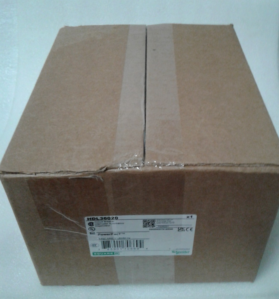 Square D HDL36020 PowerPact Circuit Breaker – Factory Sealed Box