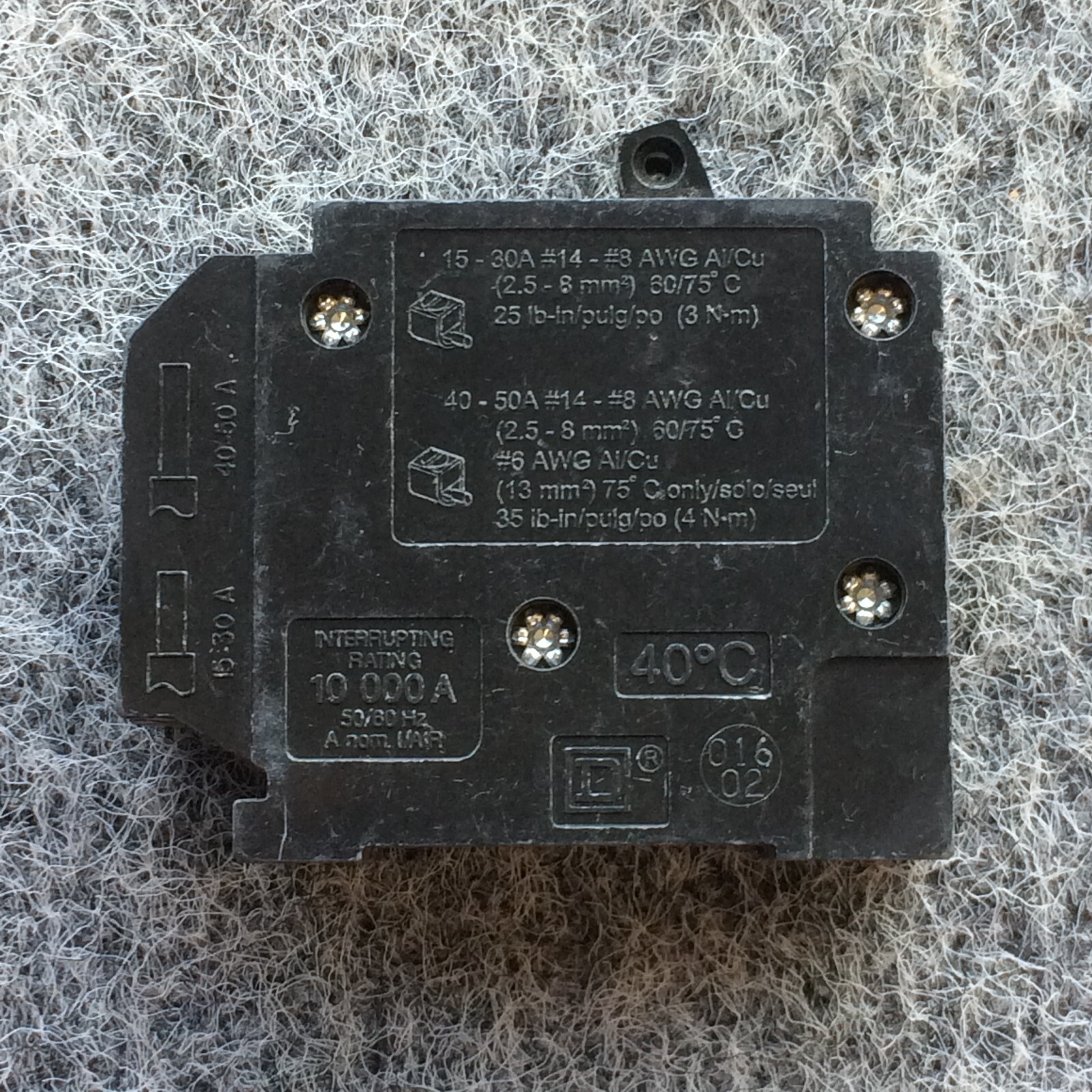 HOMT2020 / Square D Twin 20/20 1 Pole Tandem Circuit Breaker