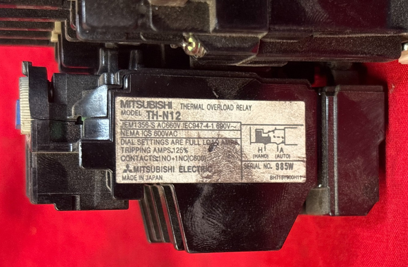 MITSUBISHI MAGNETIC CONTACTOR/THERMAL RELAY S-KR11 TH-N12
