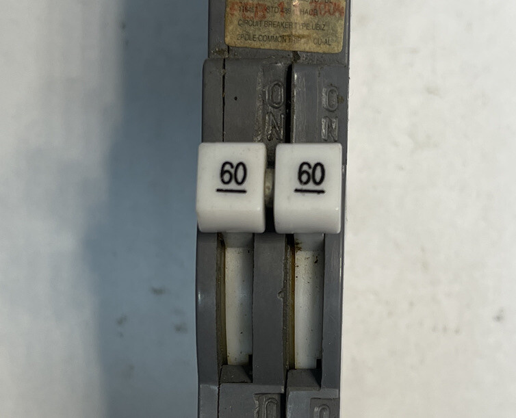 UB INC Zinsco Sylvania 2 Pole 60 AMP Breaker Type RC-38 w/ 240V PIN SHIPS TODAY