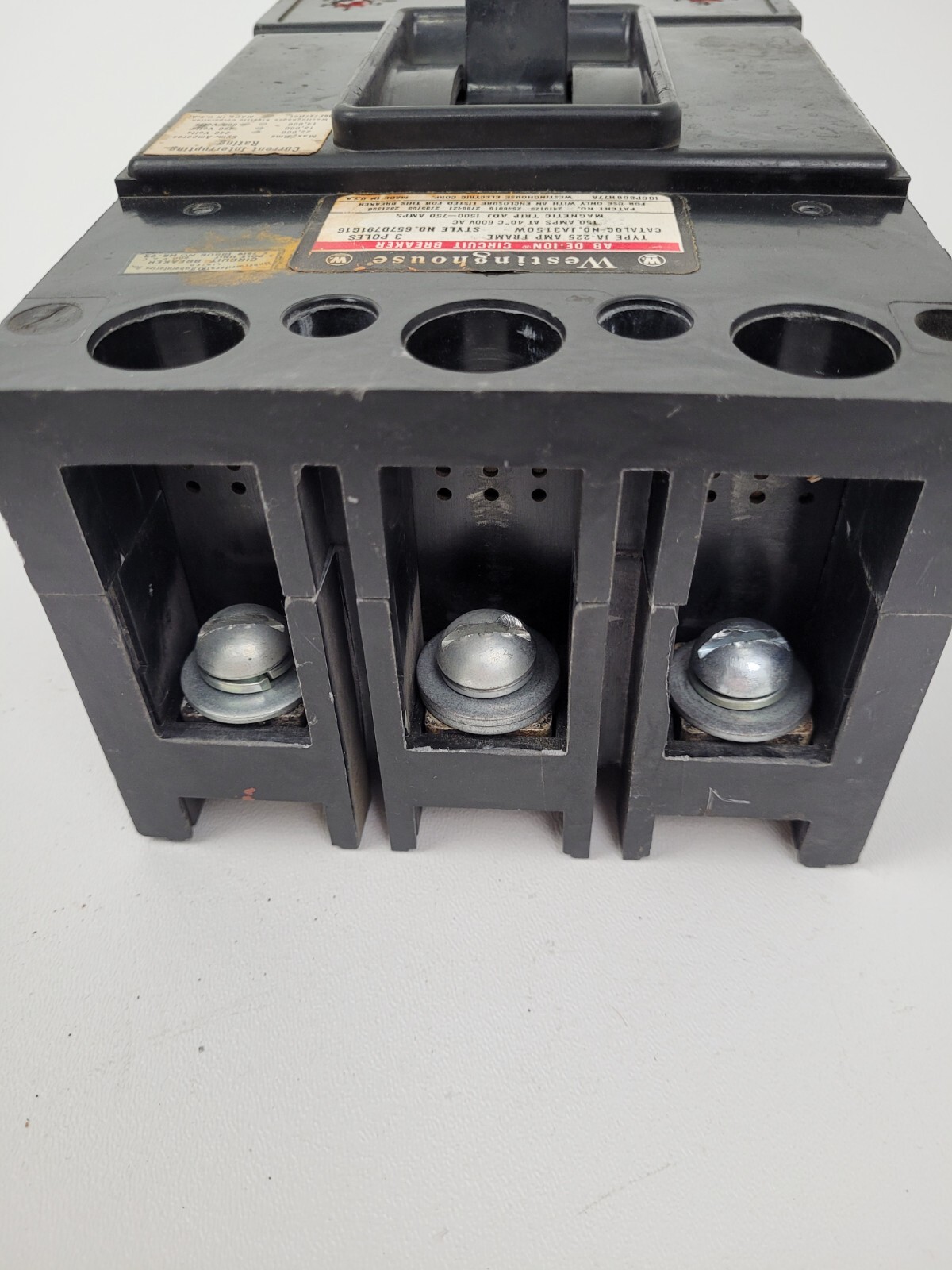 JA3150W Westinghouse 150 Amp 600V Circuit Breaker + Hardware *NEXT DAY OPTION*
