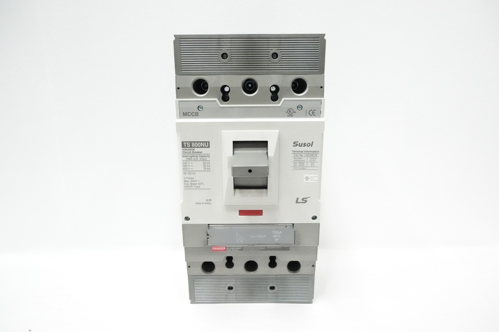 Susol LSCA8US TS800NU Molded Case Circuit Breaker 700a Amp 240/480/600v-ac 3p