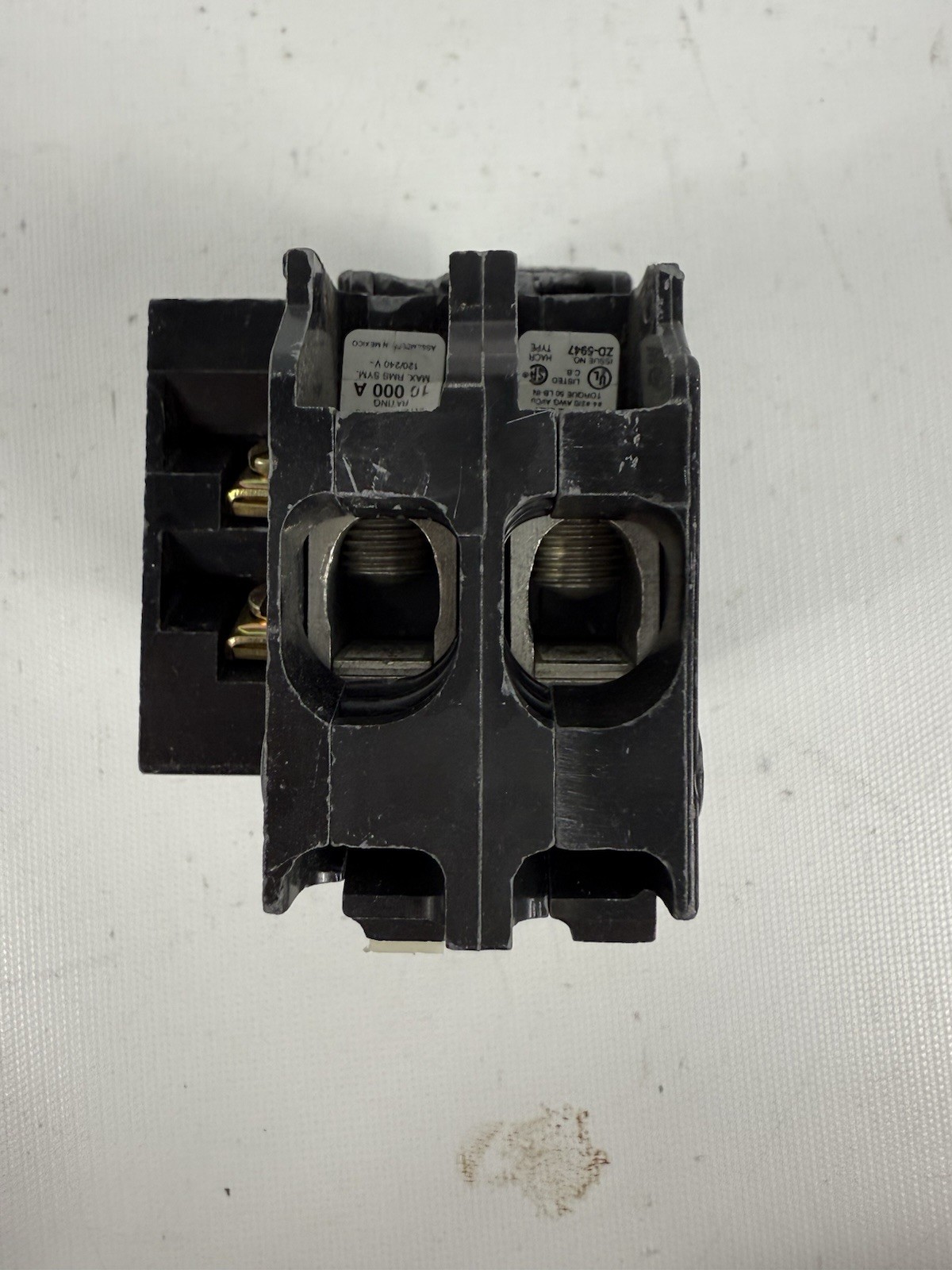 Square D QO21001021 Plug On 100A Circuit Breaker, Shunt Trip, 2 Pole, 100 AMP