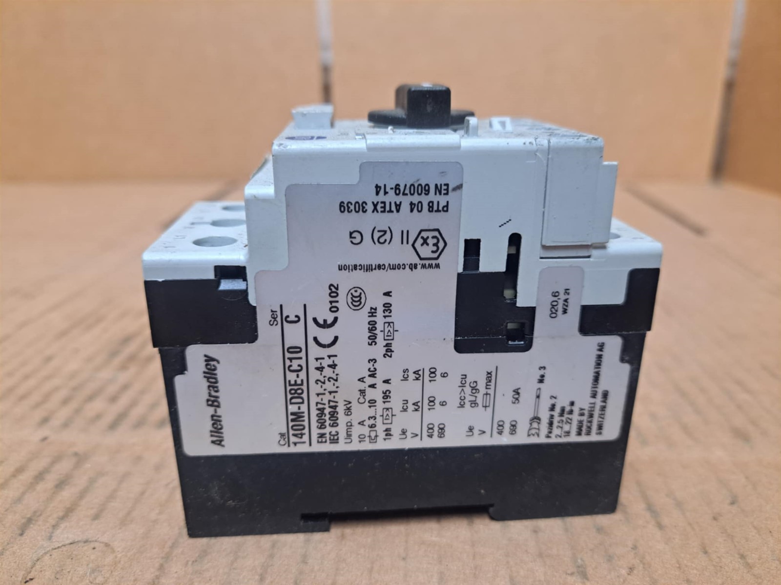 Allen Bradley Circuit Breaker Cat. No. 140M-D8E-C10