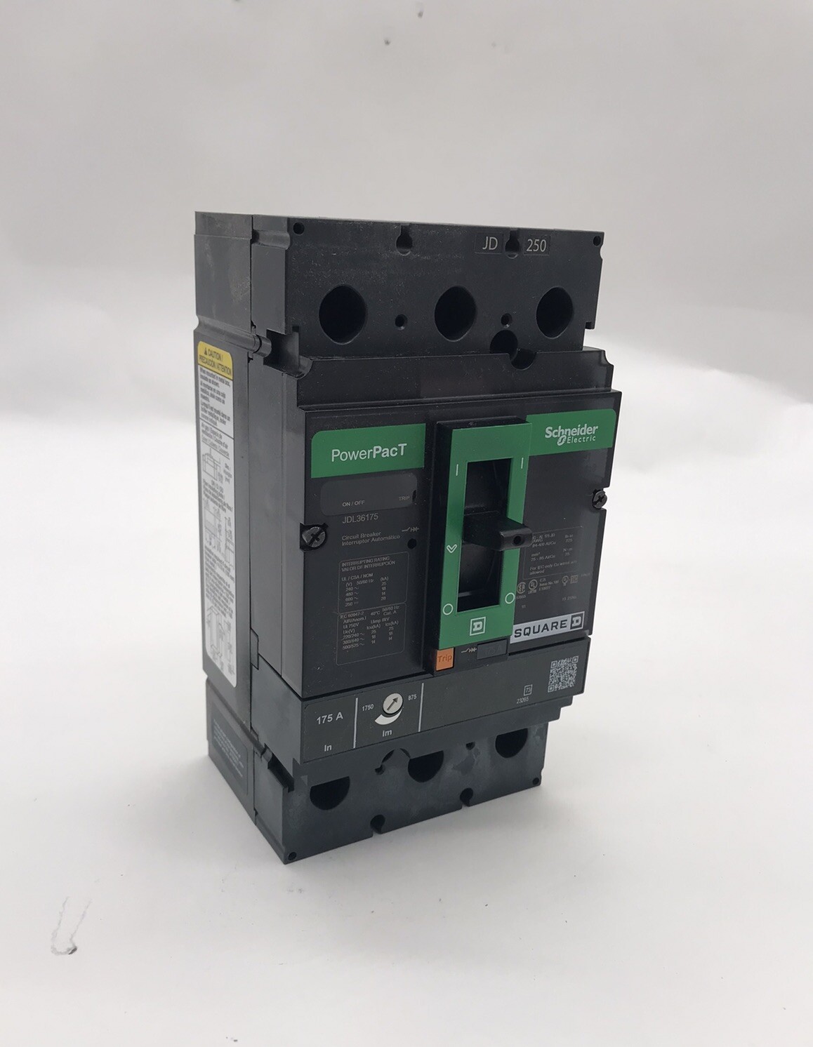 HOUSTON STOCK NEW SQUARE D JDL36175 POWERPACT 175 A 600 V FREE 2 DAY AIR BUY NOW
