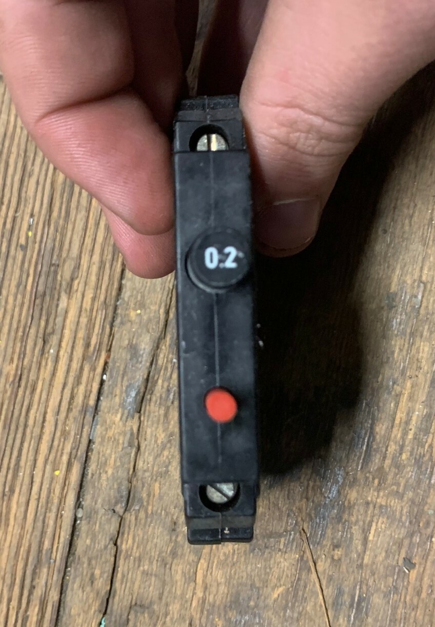 ALLEN BRADLEY 1492-GH002 SER B MINIATURE CIRCUIT BREAKER 0.2A 250V