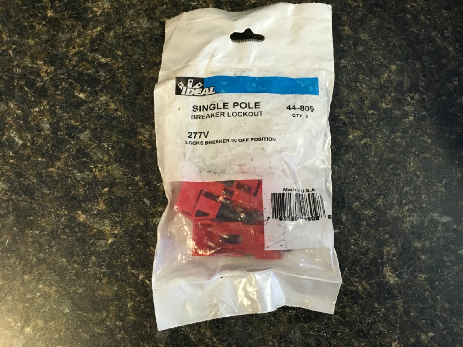Ideal 44-809 Universal 277V Single-Pole Breaker Lockout *Lot of 3* (KB)
