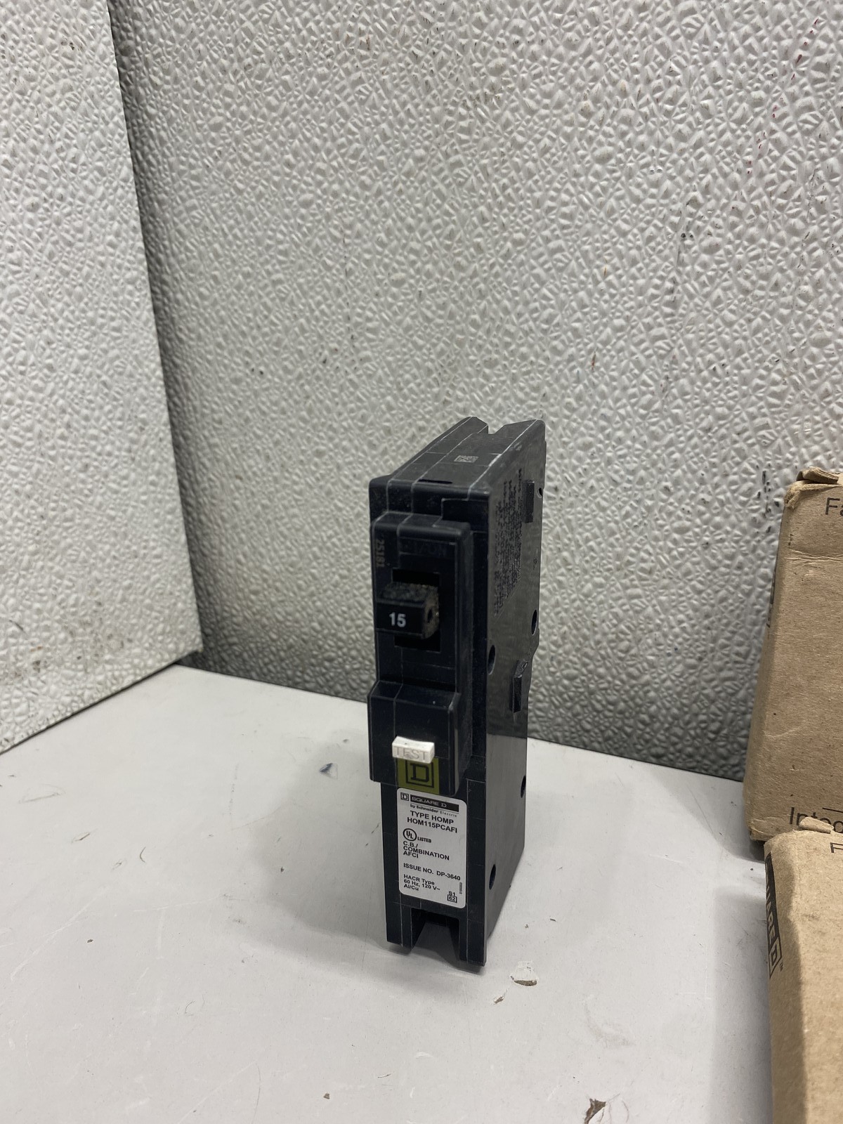 Lot of 4 SquareD/Homeline HOM115PCAFI Circuit Breaker 15A