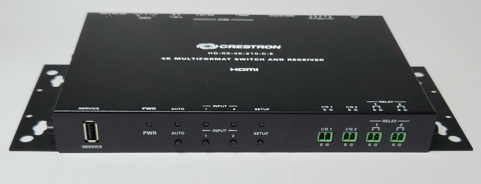 CRESTRON HD RX 4K 210 C E 4K Multiformat 2X1 AV Switch and Receiver Model M18450
