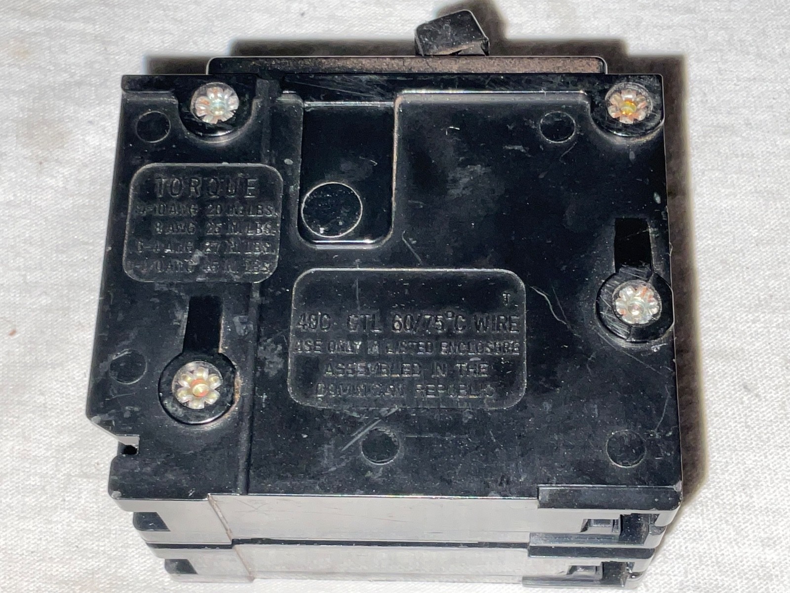 50A Challenger C250 Circuit Breaker 50 Amp 2 Pole 10kA 120/240V HACR