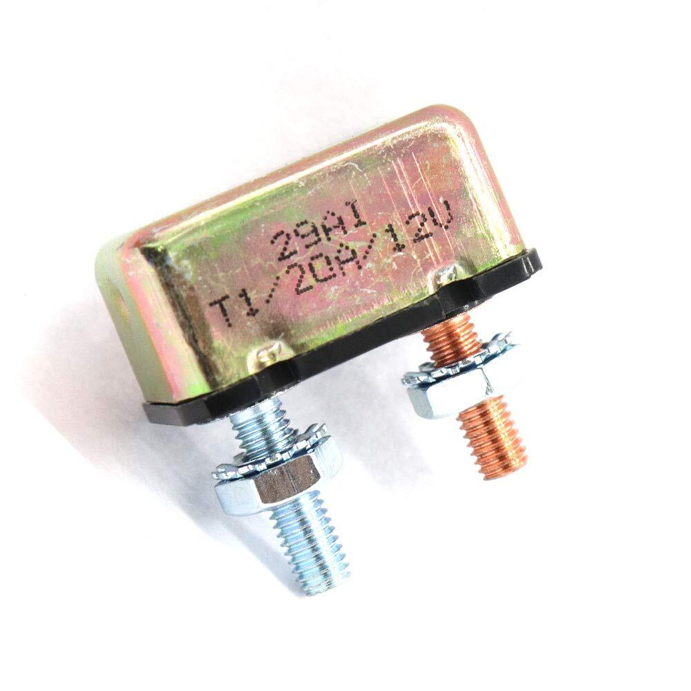 12V 20A Universal Auto Reset Circuit Breaker for Automotive & Marine Use