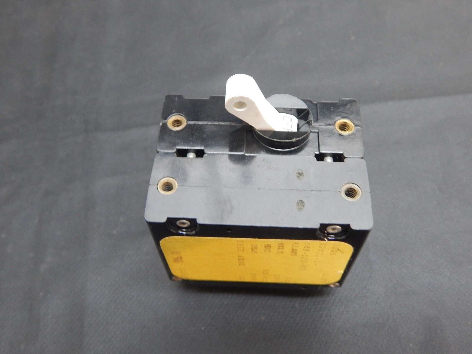 AIRPAX UPG11-1-66F-123-91 2 POLE CIRCUIT BREAKER SWITCH 12A 15A TRIP LOAD