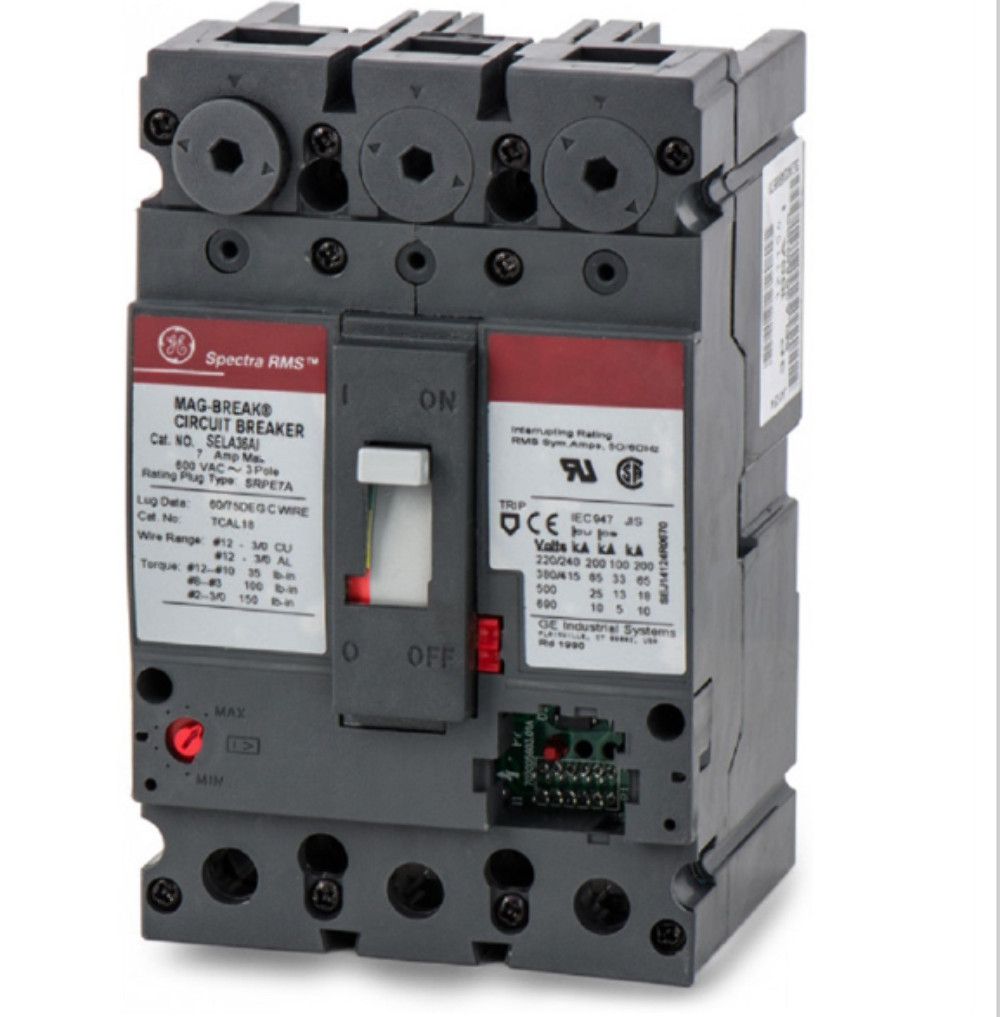 SELA36AI0150 – General Electric 150A 600V 3-Pole SELA Molded Case Circuit Breake