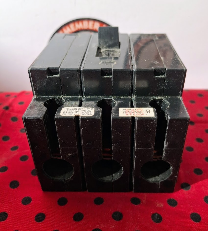 SQUARE D EHB34020 20A 3P 480VAC Circuit Breaker SHIPS SAME DAY