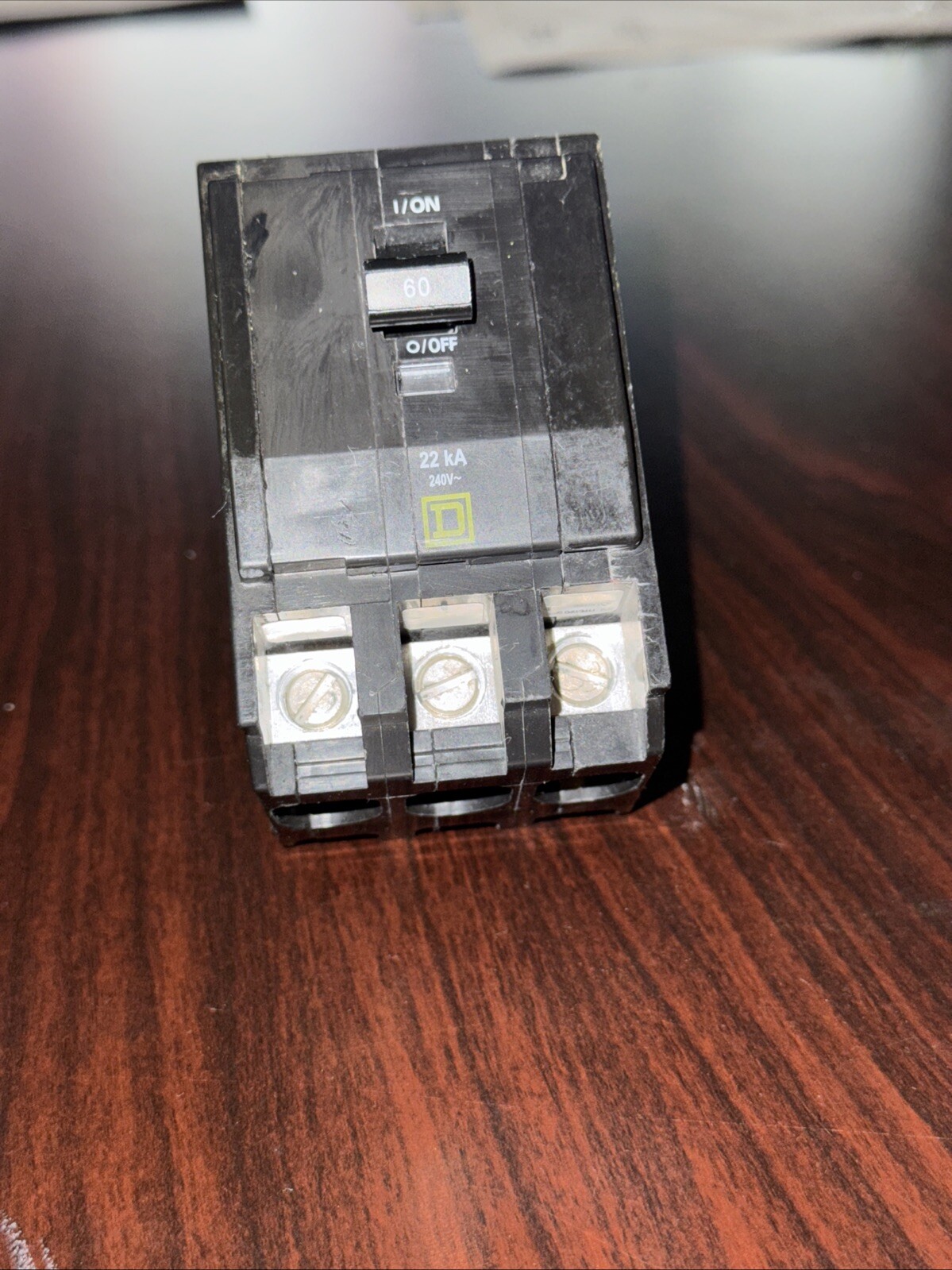 Square D QOB360VH 60 Amp 3 Pole 240V 22kA Bolt-on Circuit Breaker