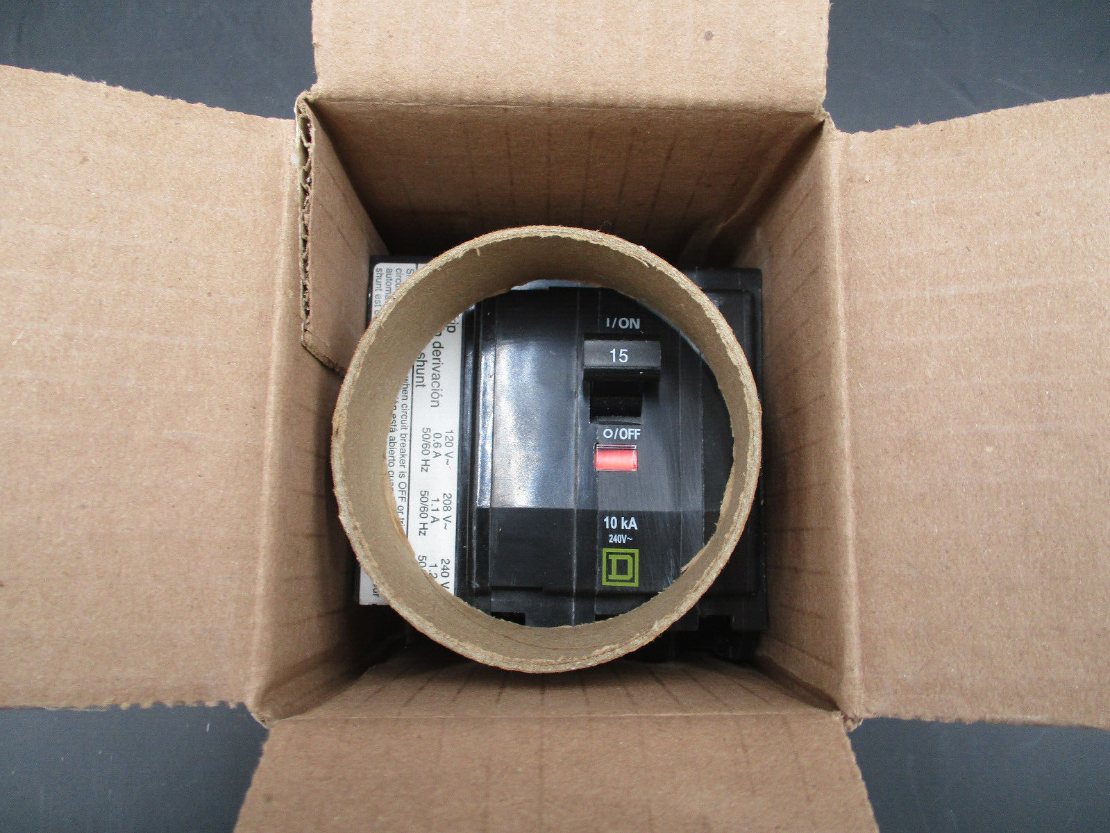SQUARE D QOB315-1021 3-P 15A 120/240V SHUNT TRIP CIRCUIT BREAKER ‘SAMEDAY SHIP’