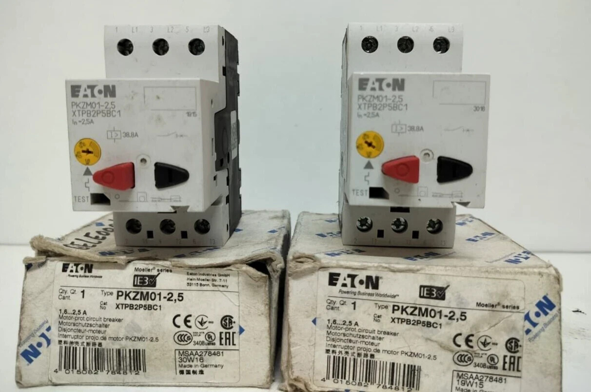 EATON MOTOR MOTOR PKZM01-2,5 XTPB2P5BC1 / LOT OF 2